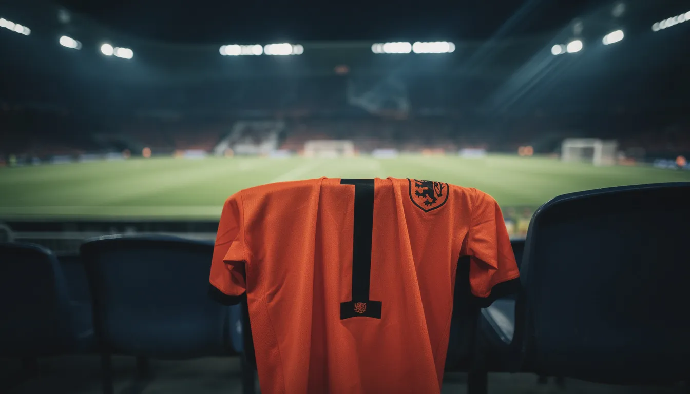 An Ísiltír ag Corn an Domhain 2026 — geansaí oráiste Oranje